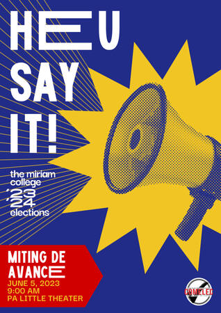 HEU SAY IT!: Miting De Avance Poster